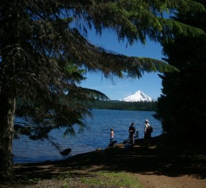 Mt Hood from Gone Creek campground